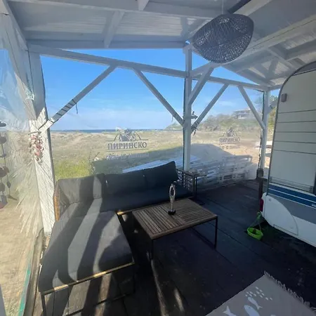 Campingplatz Sea Caravan/camper On The